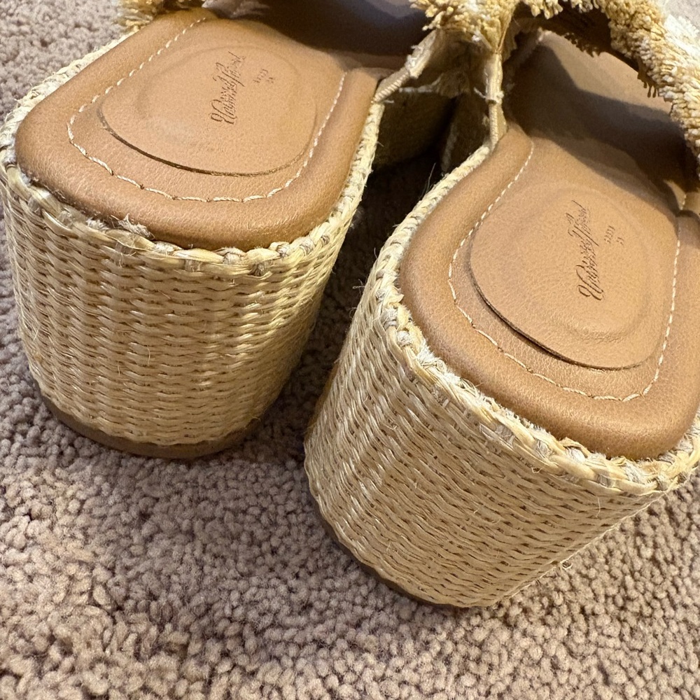 Women's Woven Platform Sandals - Picture 5 of 5